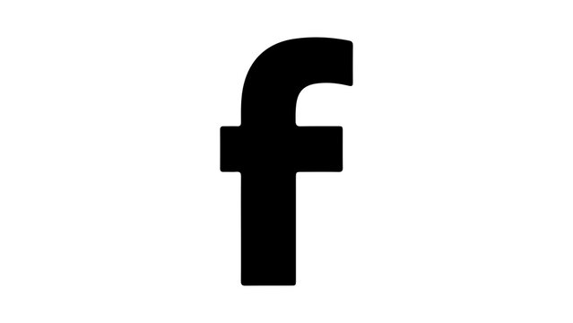Facebook logo with transparent background
