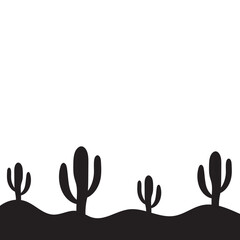 Cactus Silhouette Design