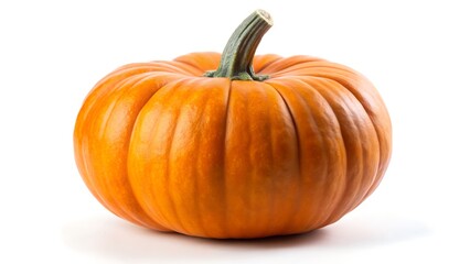 Obraz premium Single pumpkin isolated on white background