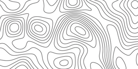 Abstract design with seamless pattern with lines topographic map. geographic mountain relief. the white on black contours topography stylized height of the lines. geographic contour map paper texture.