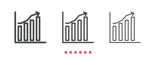 Report icon. Thin line icon vector.