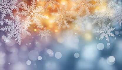 Winter Snowflake Background