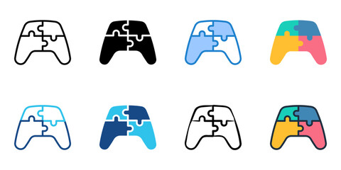 Matchmaking icon set multiple style collection 
