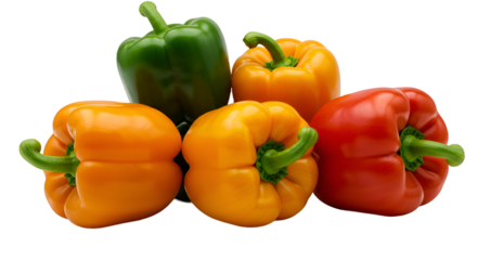 Colorful Bell Peppers Displaying a Delicious and Healthy Variety