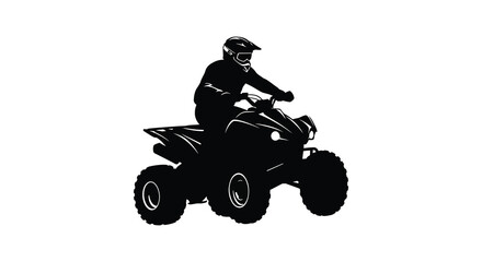 a rider on an atv silhouette adventure outdoors