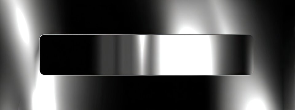 Abstract grayscale image of a horizontal metallic bar with a gradient