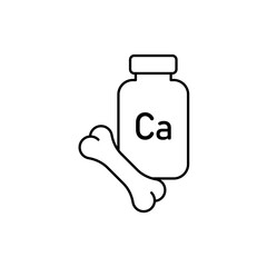 Icon a calcium, isolated against a clean background.