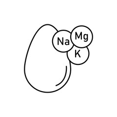 Icon a minerals, isolated against a clean background.