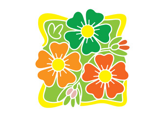Boho Flower Inspiration Vector