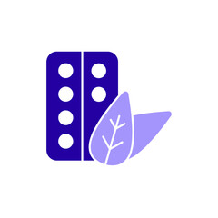 Icon a herbal, isolated against a clean background.