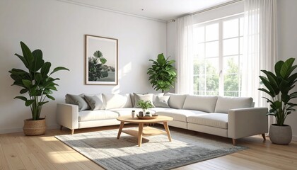 Bright and Airy Living Room Design