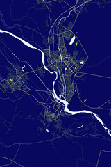 Nukus - Uzbekistan Neon Aura Maps