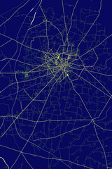 Sialkot - Pakistan Neon Aura Maps