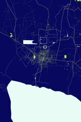 Siem Reap - Cambodia Neon Aura Maps