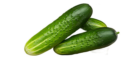cucumber on white background