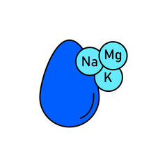 Icon a minerals, isolated against a clean background.