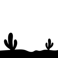 Cactus Silhouette Design