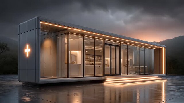 Futuristic Modular Medical Building