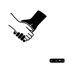Handshake agreement with transparent background
