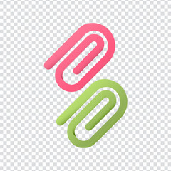 Minimalist Clip Icon for File Attachment