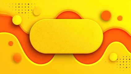 Yellow and orange abstract background with textured oval shape