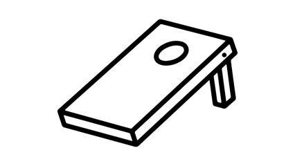 Open notebook with pen icon outline style