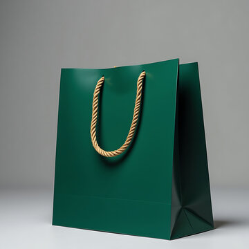 Dark Green Shopping Bag
