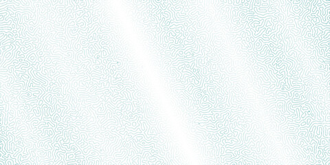 Turing Abstract Pattern, suitable for any business. White and blue color diffusion reaction seamless pattern.An abstract Reaction-diffusion or Turing pattern formation, coral reef, natural texture,	