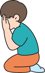 a sad boy