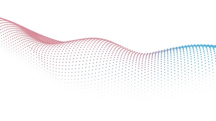 Abstract Wave Background with Gradient Color Dots Ideal for Modern Tech Design and Presentations with Clean Minimalist Aesthetic