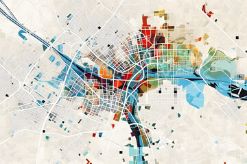 Art Abstract paint blots background. Alcohol ink blue colors. Marble texture. Horizontal long banner.