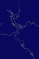 Trongsa - Bhutan Neon Aura Maps