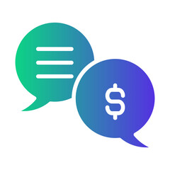 money talk Gradient icon