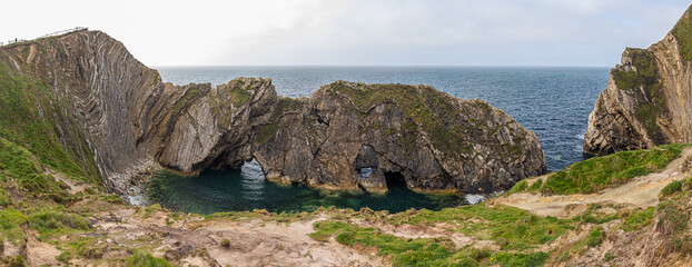 Die Bucht Stair Hole an der Jurassic Coast in der Grafschaft Dorset an der S&uuml;dk&uuml;ste von England