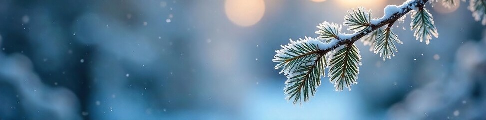 Close-up shot of glistening winter frost, sparkling like glitter on branches and leaves Perfect for holiday, winter, and nature themes Icy texture, magical feel , magical, delicate