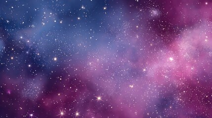 Fototapeta premium Cosmic Nebula: A Symphony of Purple and Blue