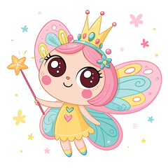 Dynamic Create Bold Stroke Kawaii Fairy Character With Wan Professional Photo