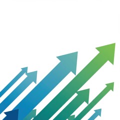 Upward Arrows Symbolizing Growth and Positive Business Trends.