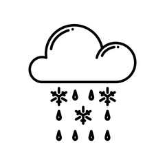 sleet icon vector design template elegant style