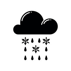 sleet icon vector design template elegant style