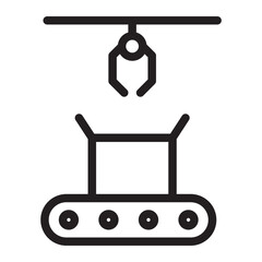 crane Line Icon