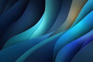 Abstract design of flowing blue and teal gradient waves