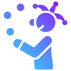 circus gradient fill icon