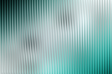 Illustration of abstract teal and silver vertical ribbed background texture
