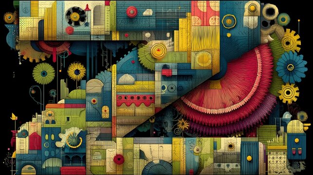 Floral Mechanical Fusion Letter Z Art Design