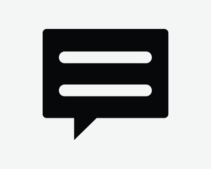 Comment Box Icon Text Message Communication Dialogue Speech Bubble Discussion Opinion Feedback Social Media Chatting Talking Advice Sign Symbol Shape