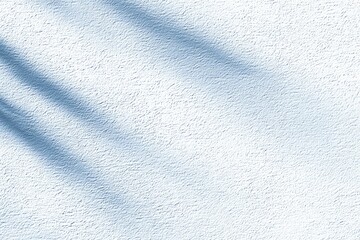 Obraz premium Light blue textured wall with plant shadows