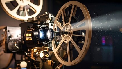Vintage film projector