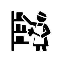 Food Shelf Cleaning Icon