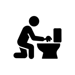 Toilet Cleaning Service Icon